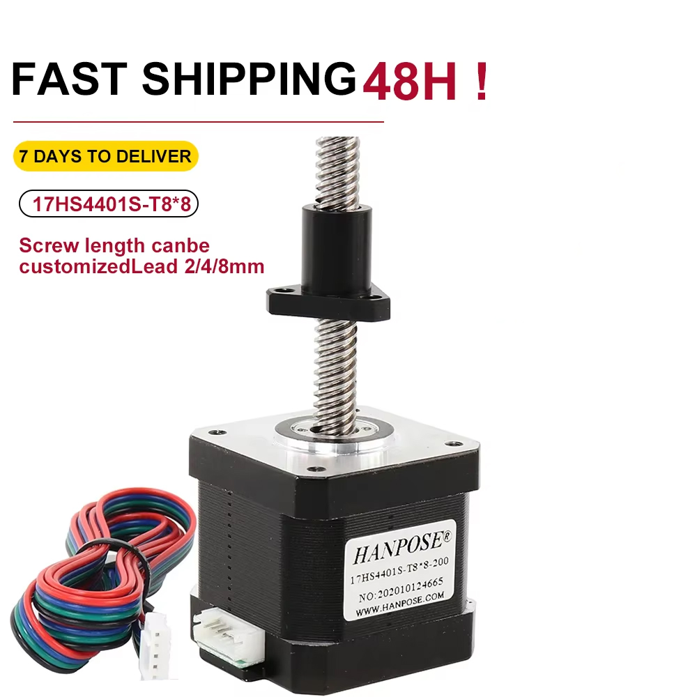Lead Screw 8Mm - Nema17 Stepper Motor 17HS4401S-T8 With Screw