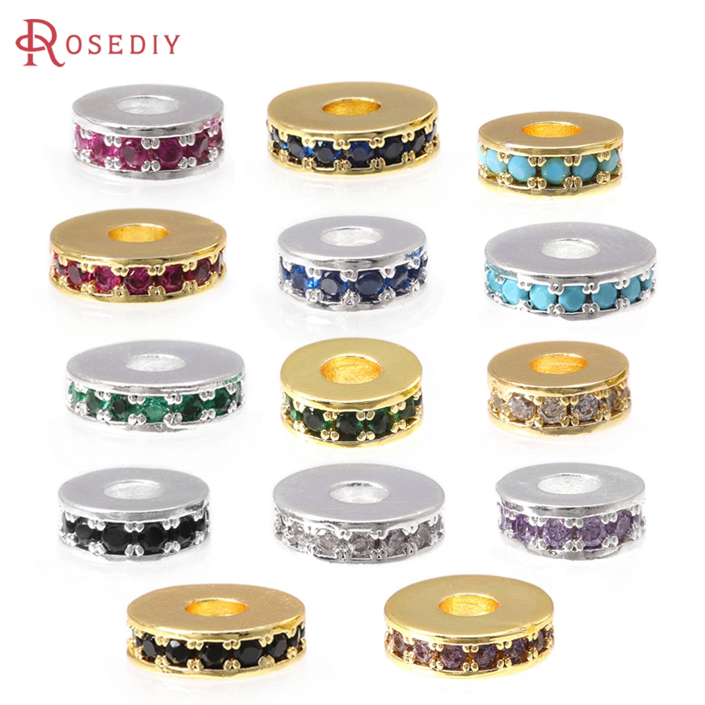 Coupling 8Mm - 6PCS 6MM 8MM 18K Gold Color