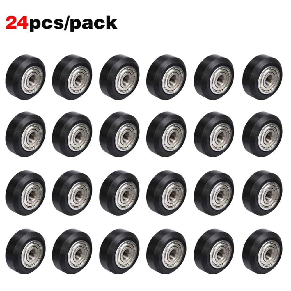 V Slot Wheel - 12/24pcs CNC Openbuilds Plastic POM Wheel