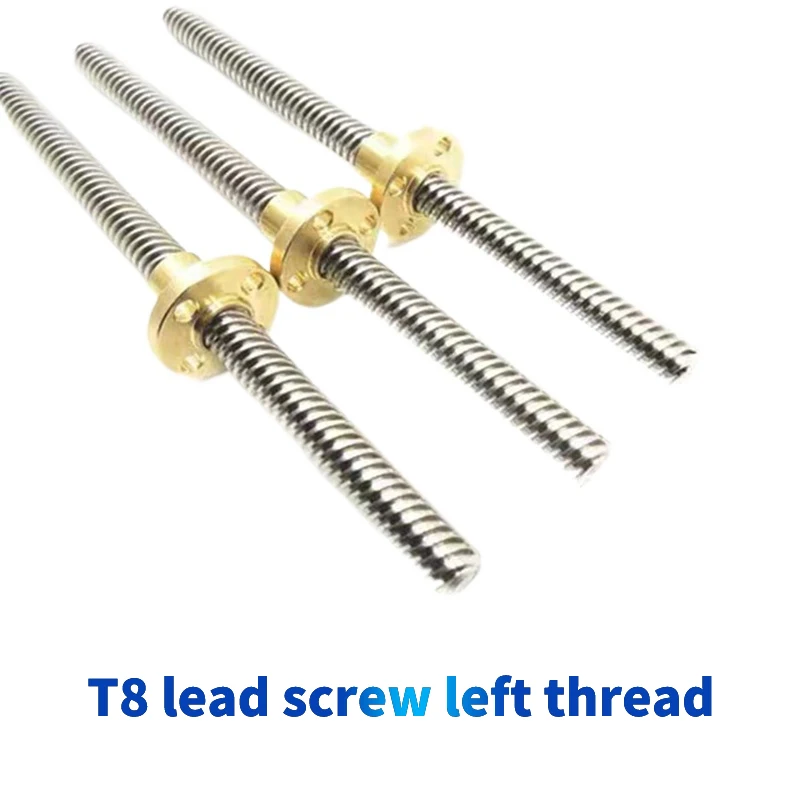 Lead Screw 8Mm - T8 lead screw Left-hand thread lead2/3/8mm