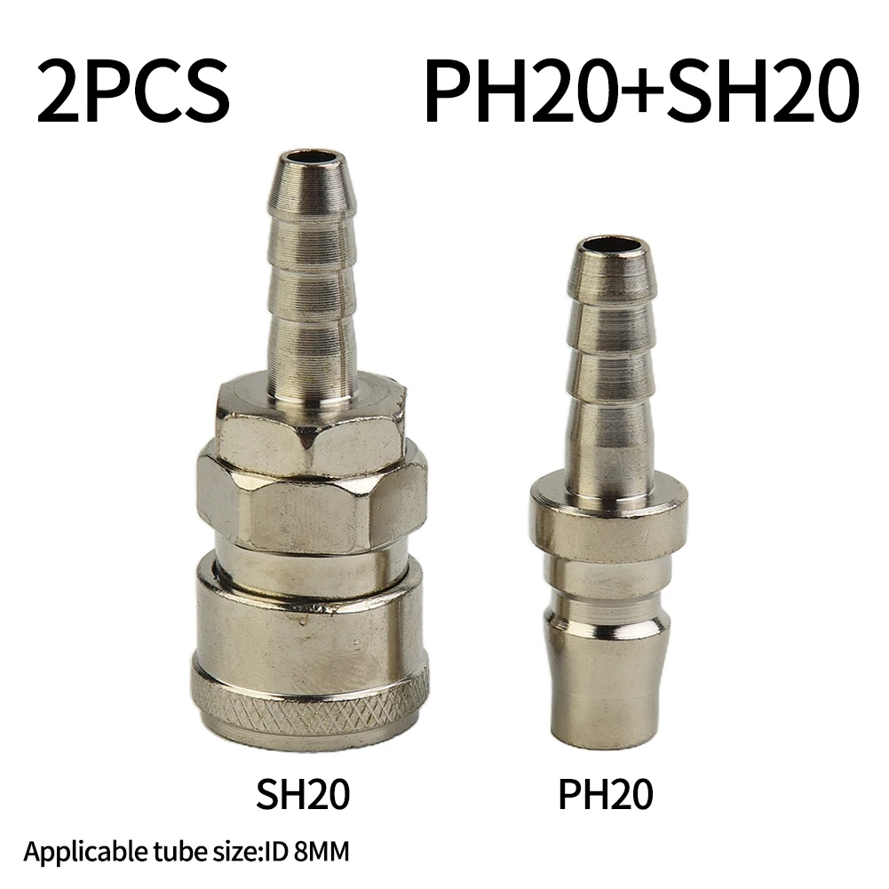 Coupling 8Mm - 2pcs Air Line Hose Fittings SH20