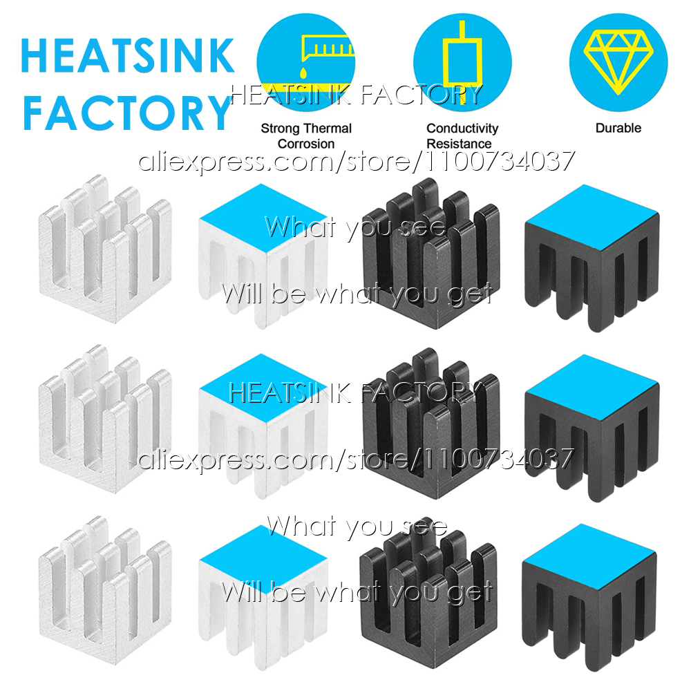 Aluminium Extrusion - 10x10x10mm Aluminum Heatsink Cooling Radiator Electronics