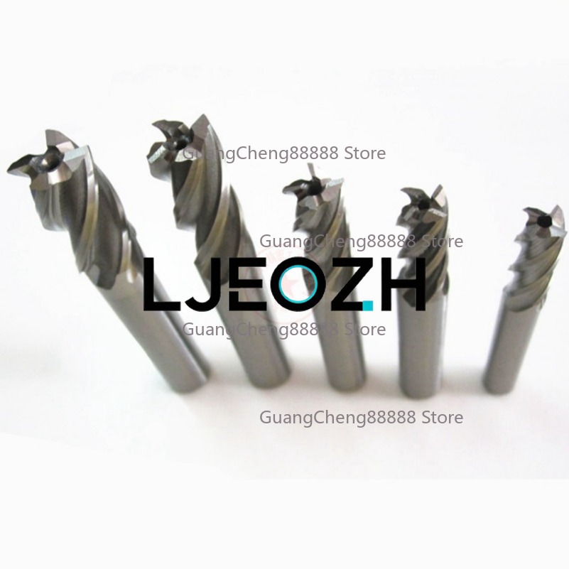 End Mill Set - 4-Blade Southwest White Steel Milling Cutter
