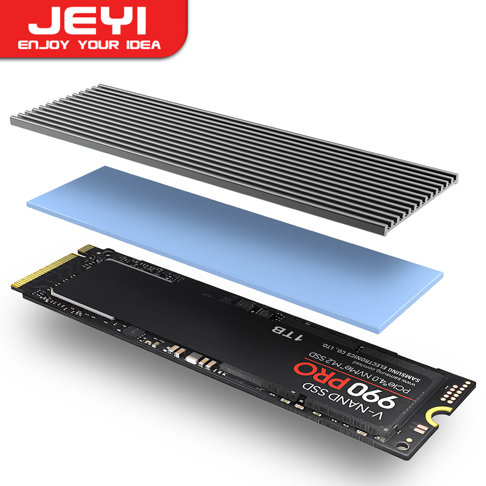 Aluminium Extrusion - JEYI M.2 SSD Heatsink, Aluminum PS5