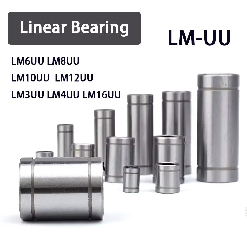 Lm8Uu Bearing - 10pcs LM8 LM8UU LM3UU LM10UU LM16UU