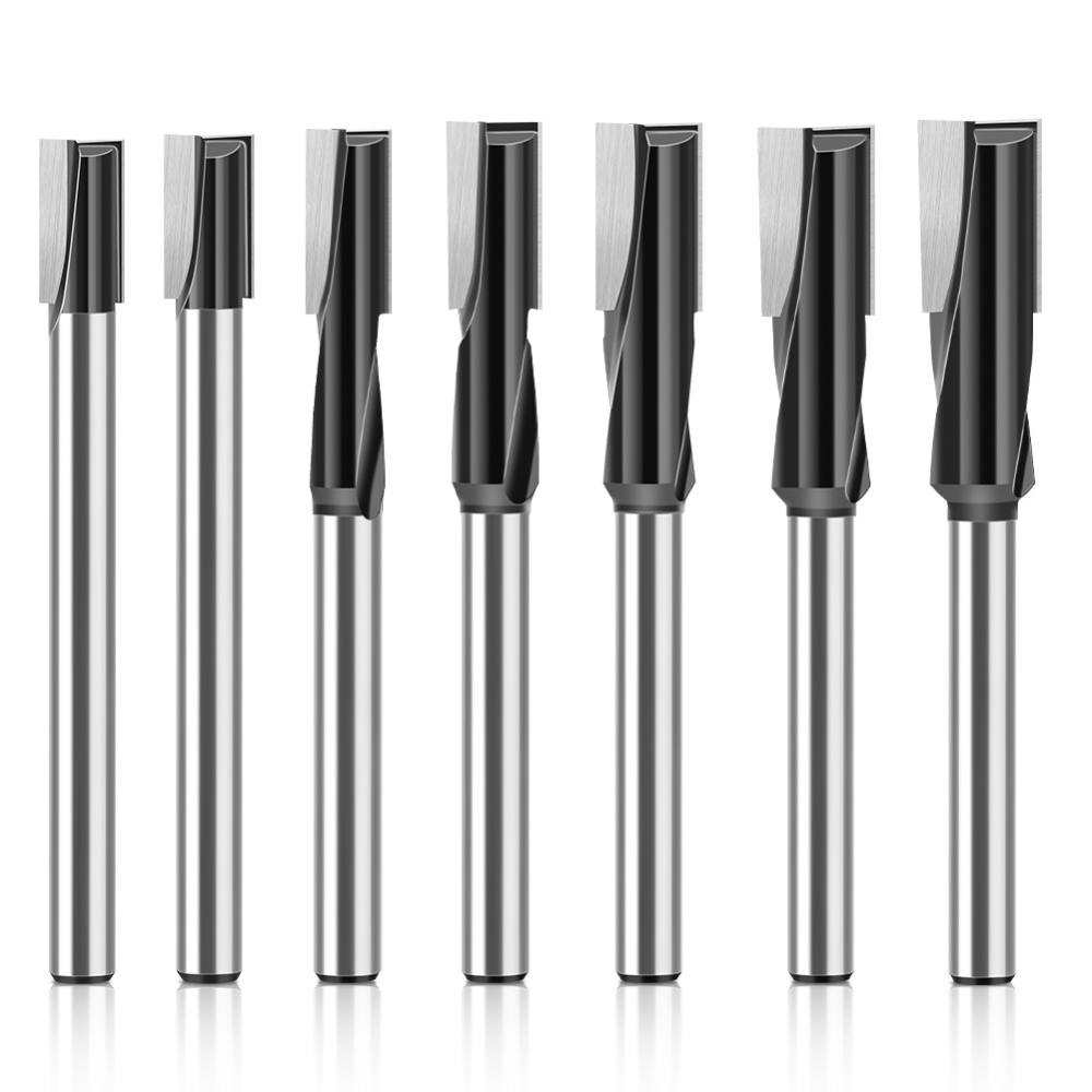 Cnc Bits - 12mm Shank Straight Router Bit Double