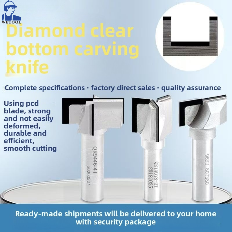 Cnc Bits - Livter PCD Bottom Cleaning Wood Diamond