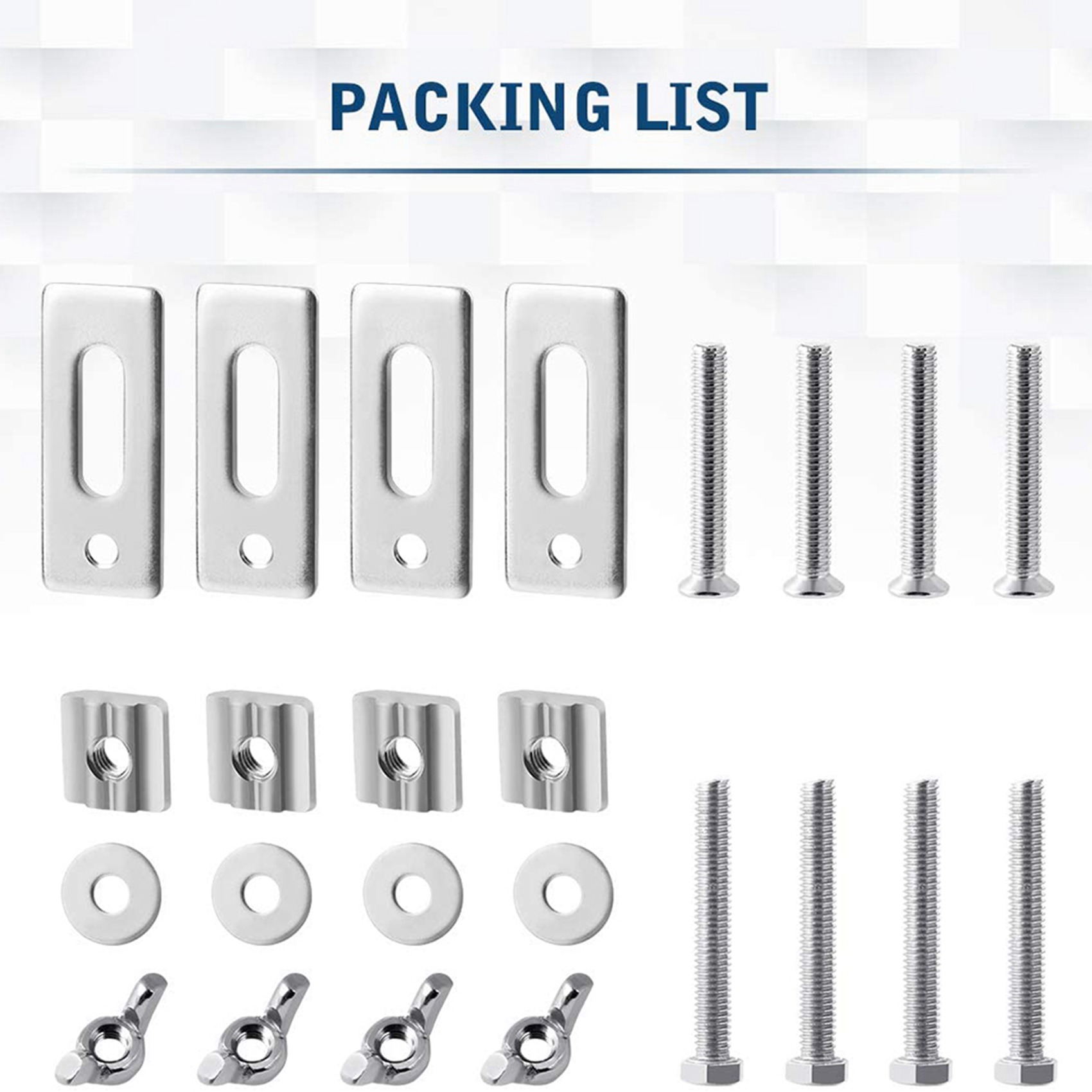 3018 Cnc - B62B-8 Pack T-Track Clamp,Mini T Track