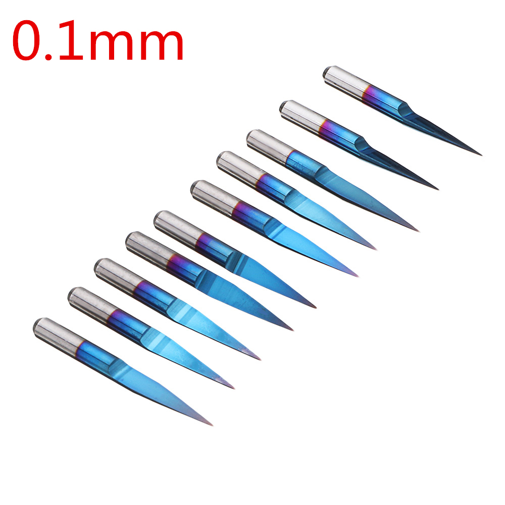Carbide End Mill - 3.175mm Blue Coating PCB 3D Milling