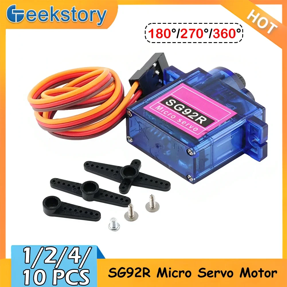 Servo 9G - 1/2/4/10 PCS SG92R 9g Micro Analog