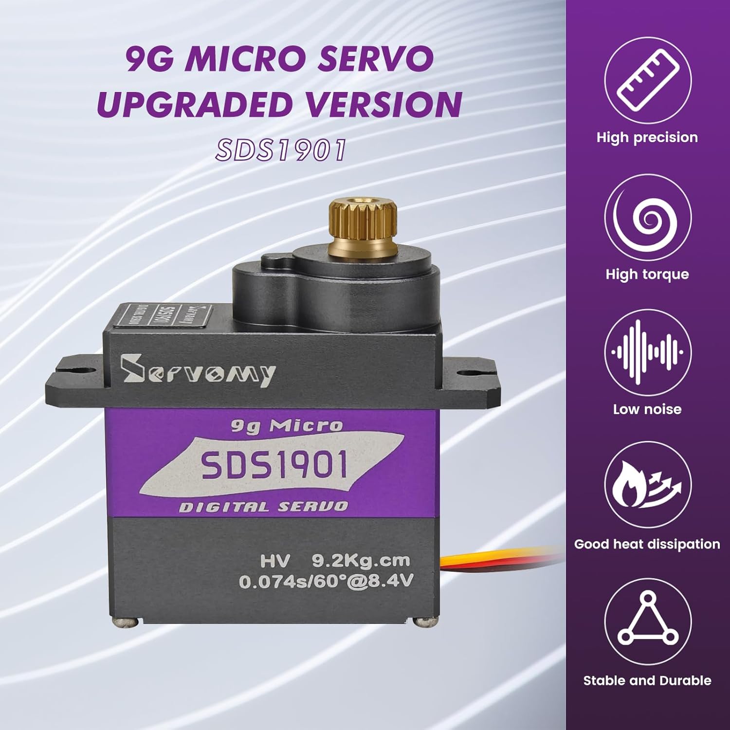 Servo 9G - SERVOMY-SDS1901 Digital 9G Micro Coreless Servo