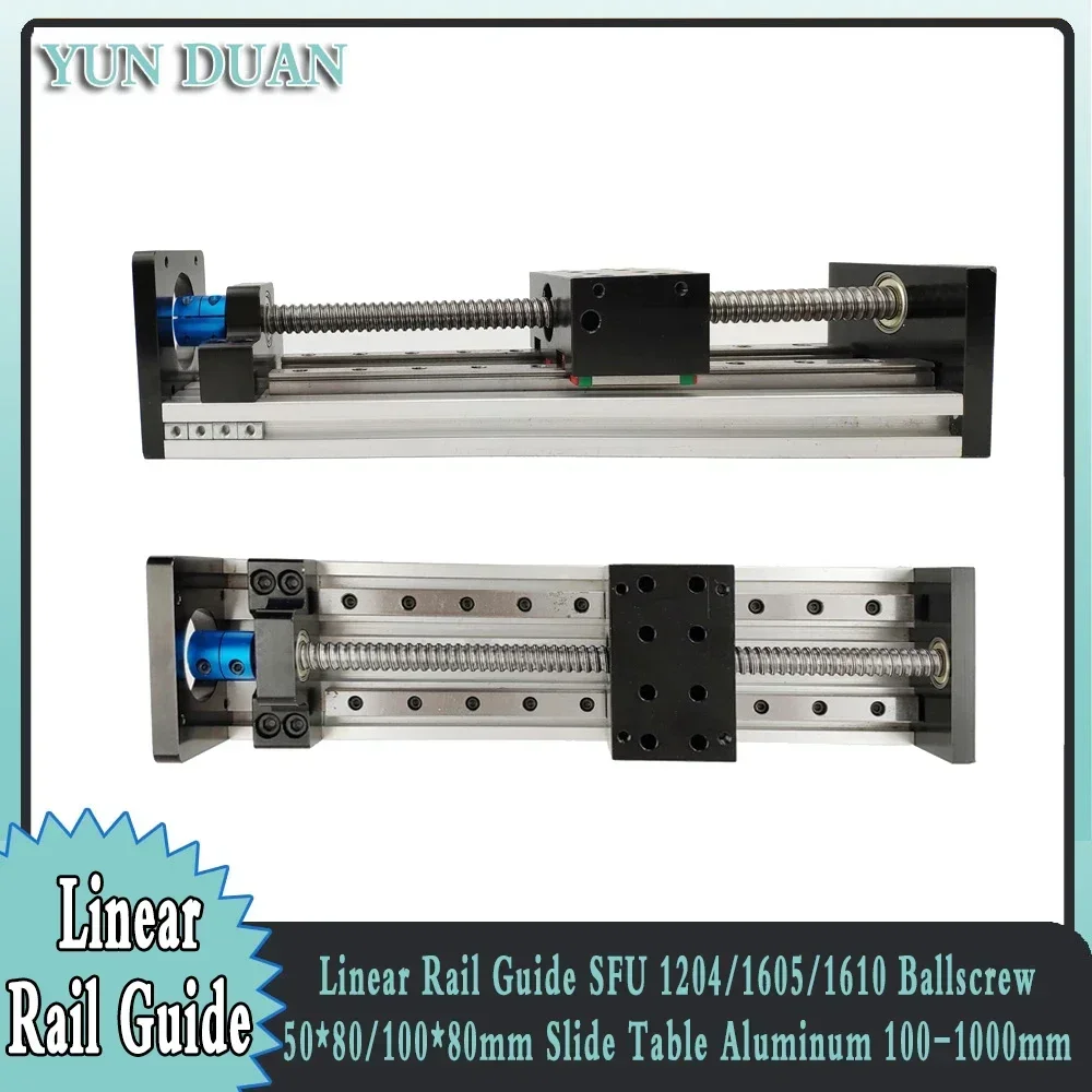 Ball Screw - Double Square Linear Guide Sliding Table