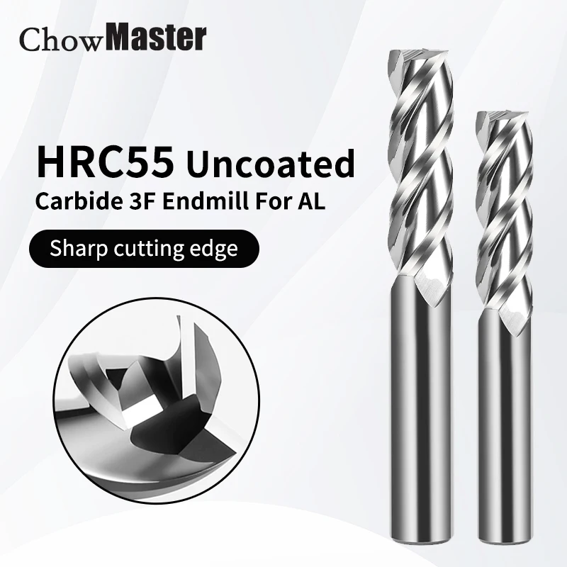 End Mill Set - 3F End Mill Aluminum 4mm 6mm