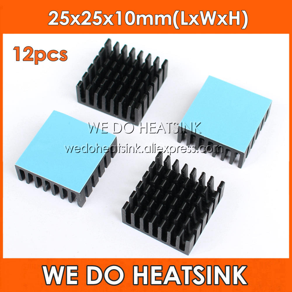 Aluminium Extrusion - WE DO HEATSINK 12pcs 25x25x10mm High