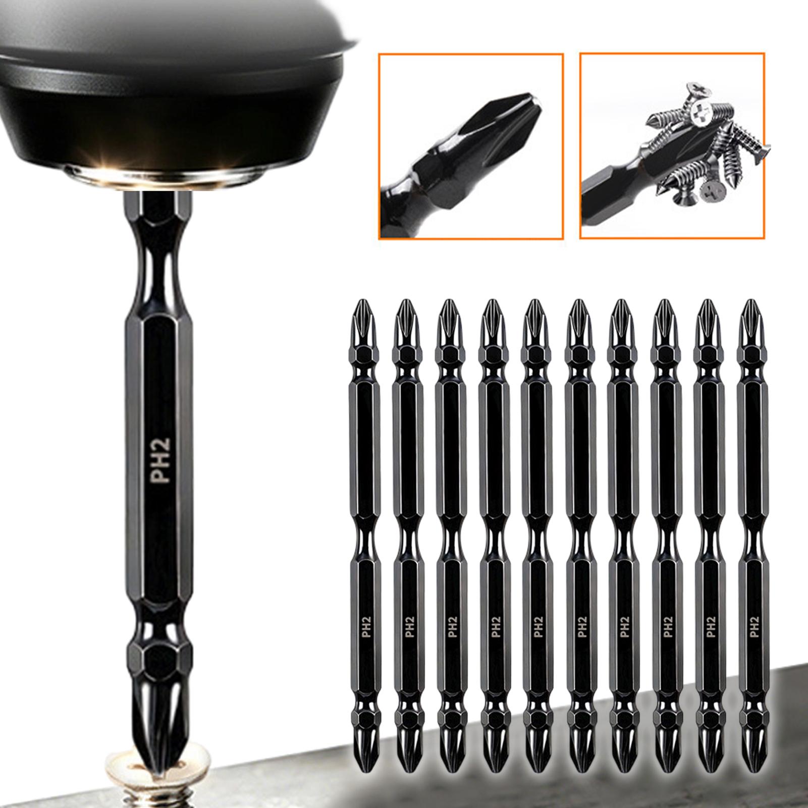 End Mill Set - Magnetic Bits Double-Ended Magneic Milled Drill