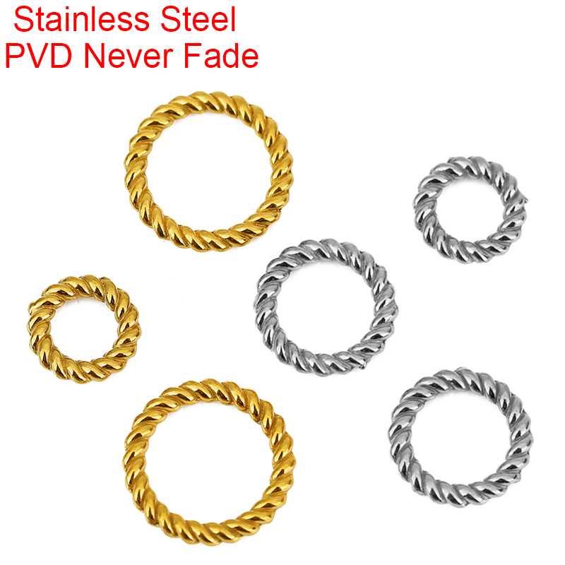 10pcs PVD Never Fade Stainless - Coupling 8Mm recension och pris