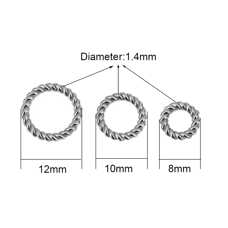 10pcs PVD Never Fade Stainless - Coupling 8Mm recension och pris
