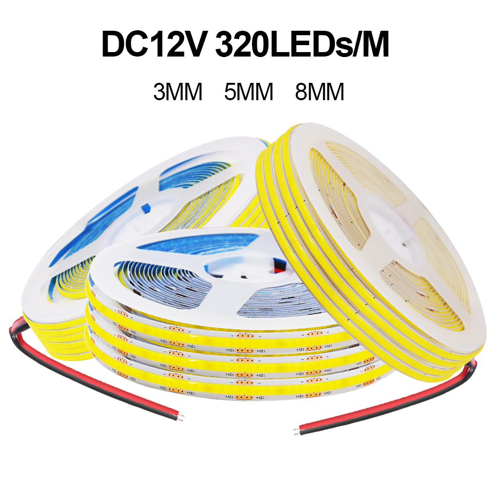 3MM 5MM 8MM COB Strip 5V 12V 3 - Linear Rod 8Mm recension och pris