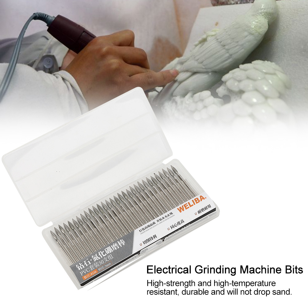 30pcs 150Grit Tip Diamond Grin - Cnc Bits recension och pris