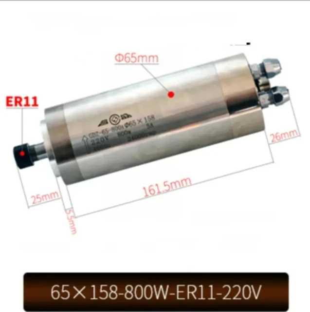65X158-800W-ER11-220V CNC Wate - Water Cooled Spindle recension och pris