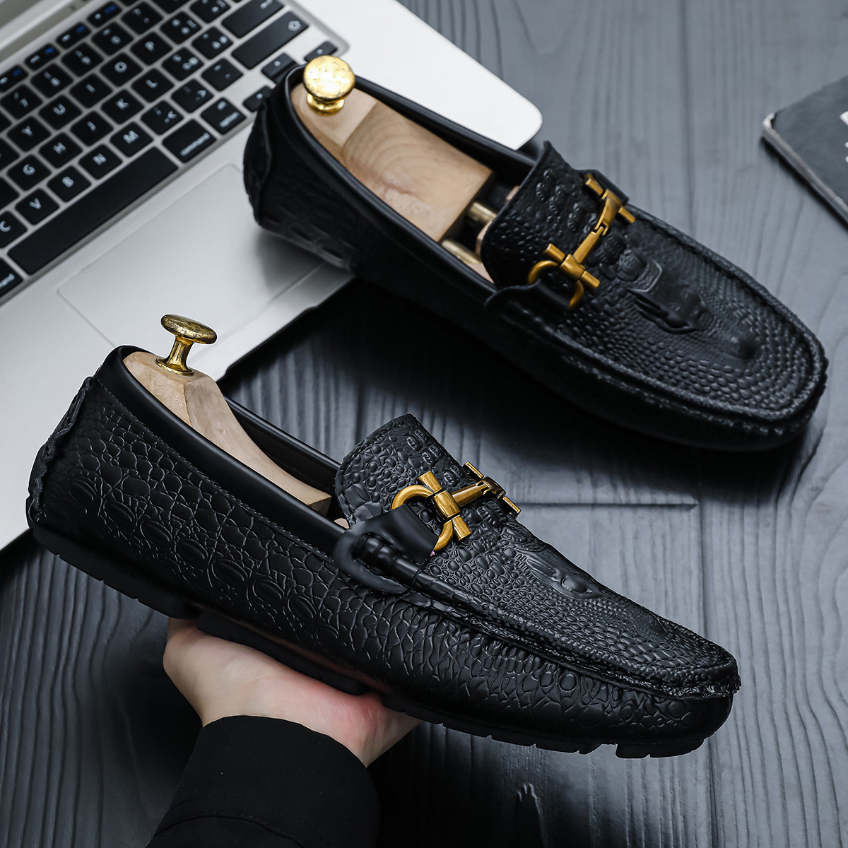 Driving Shoes for Men Brown Cr - Cnc Bits recension och pris