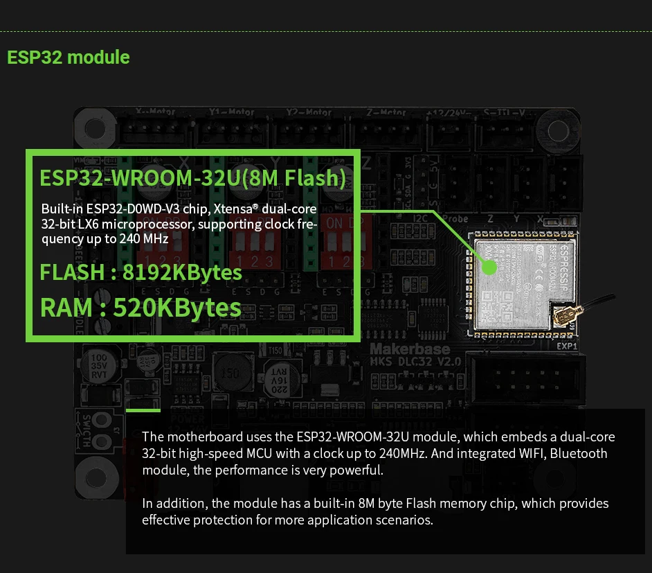 Makerbase MKS DLC32 V2.1 32Bit - Lm8Uu Bearing recension och pris