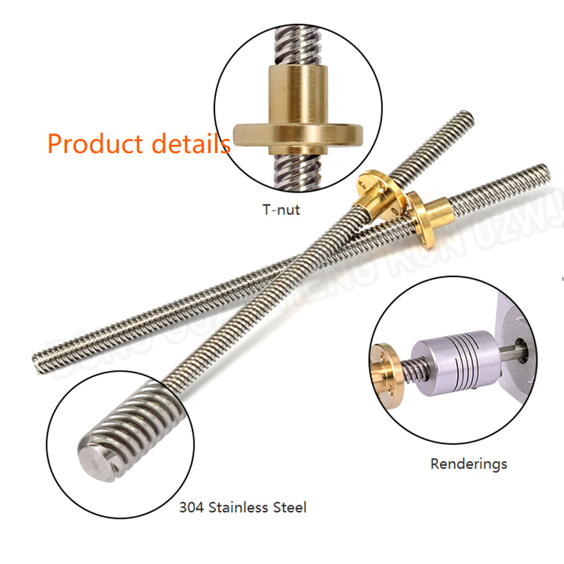 T8 Trapezoidal Screw with Nut  - Lead Screw 8Mm recension och pris