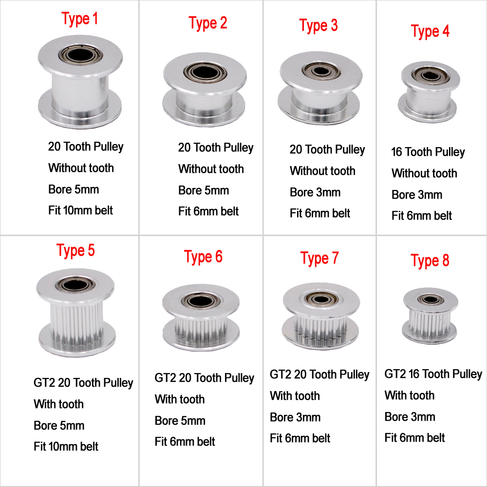 10PCS GT2 Idler Timing Pulley  - Gt2 Pulley recension och pris