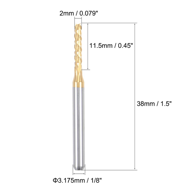 10PCS Titanium Coat Carbide En - End Mill recension och pris