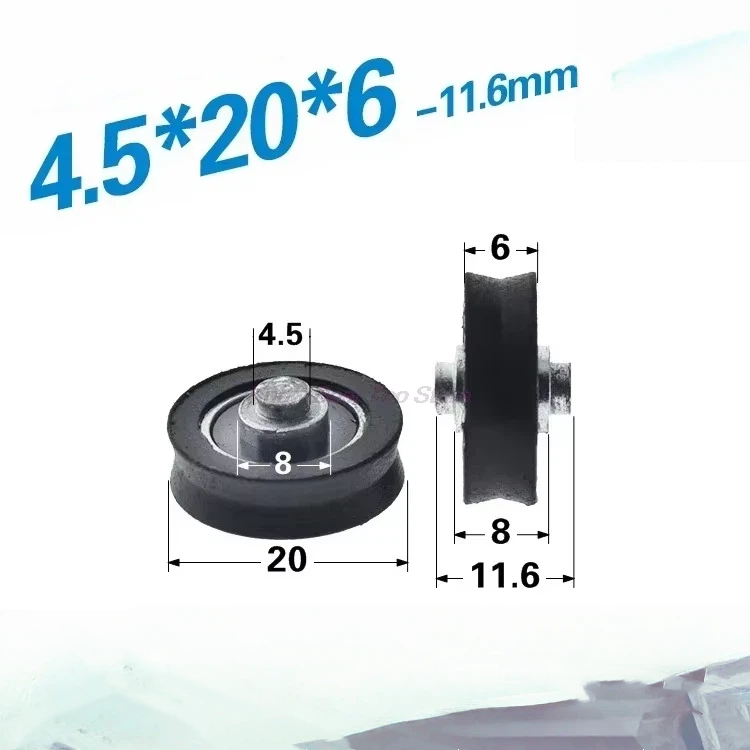 5PC POM Polyoxymethylene Plast - V Slot Wheel recension och pris