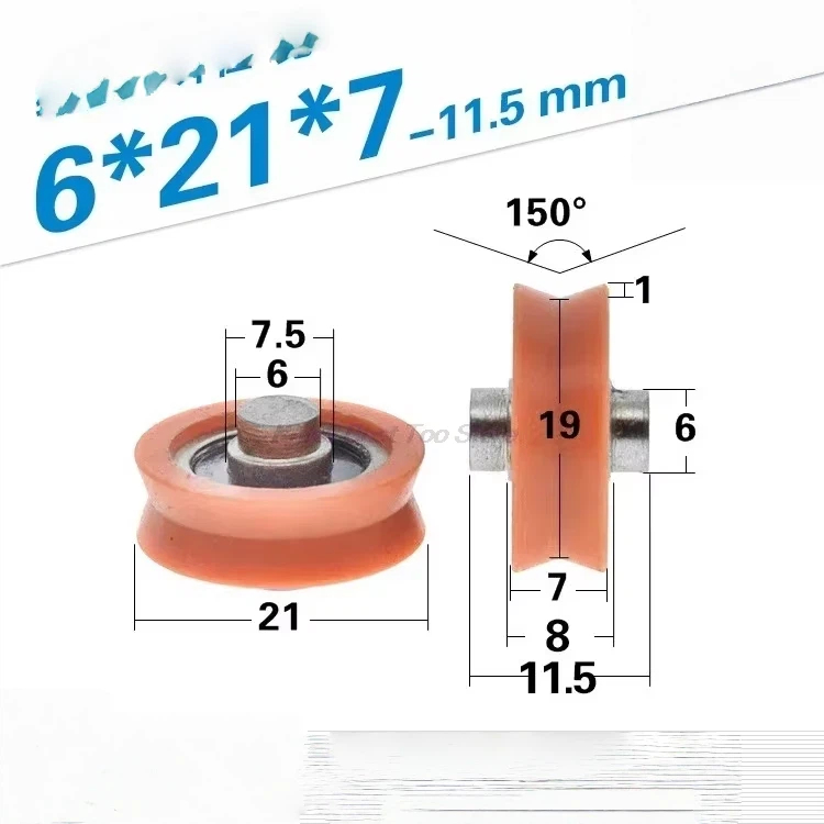 5PC POM Polyoxymethylene Plast - V Slot Wheel recension och pris