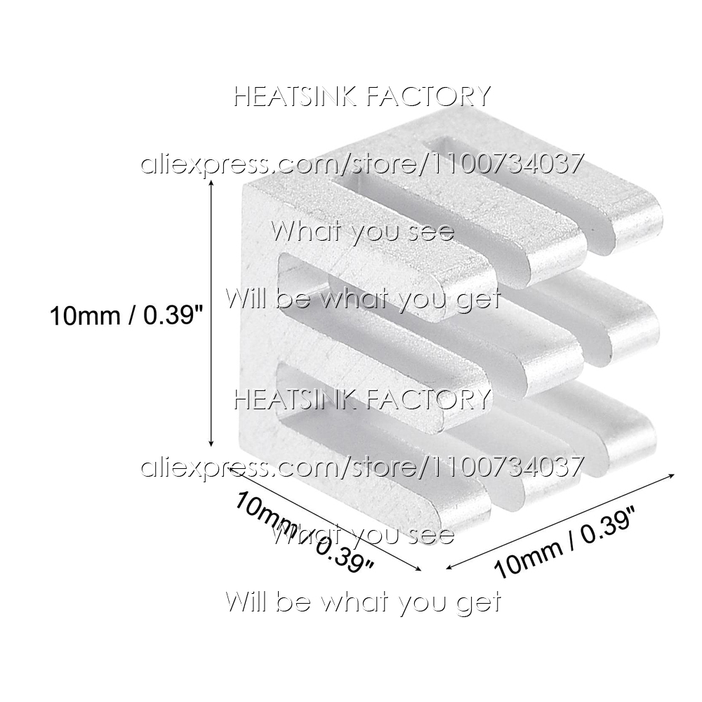 10x10x10mm Aluminum Heatsink C - Aluminium Extrusion recension och pris