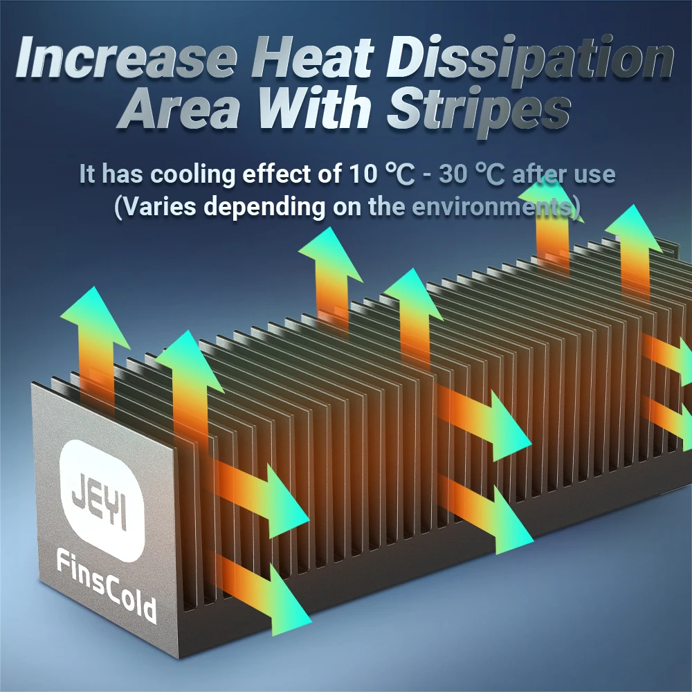 JEYI M.2 SSD Heatsink, Heavy D - Aluminium Extrusion recension och pris