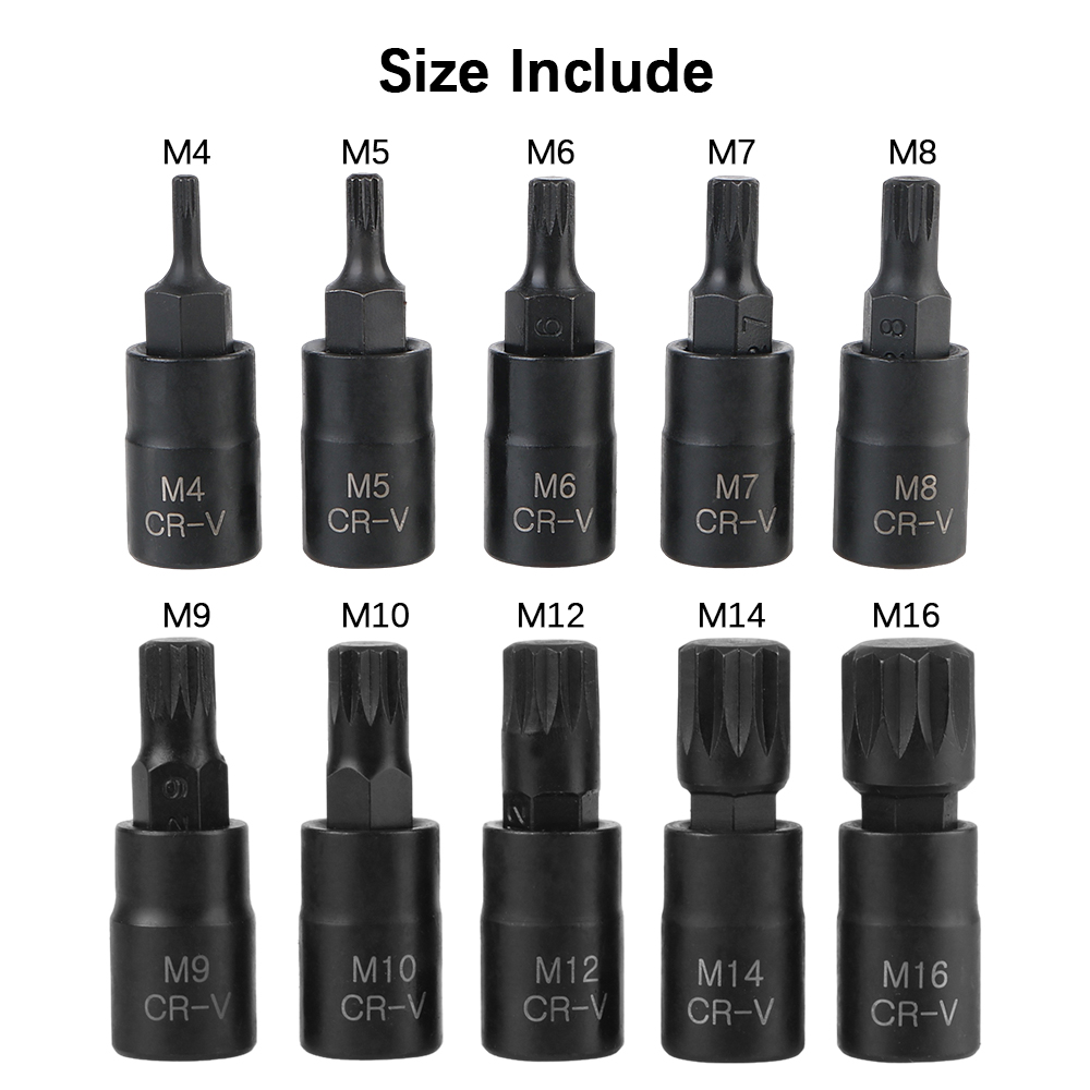 Socket Wrench Tool 10pcs 12 Po - Cnc Bits recension och pris