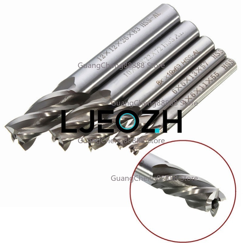 4-Blade Southwest White Steel  - End Mill Set recension och pris