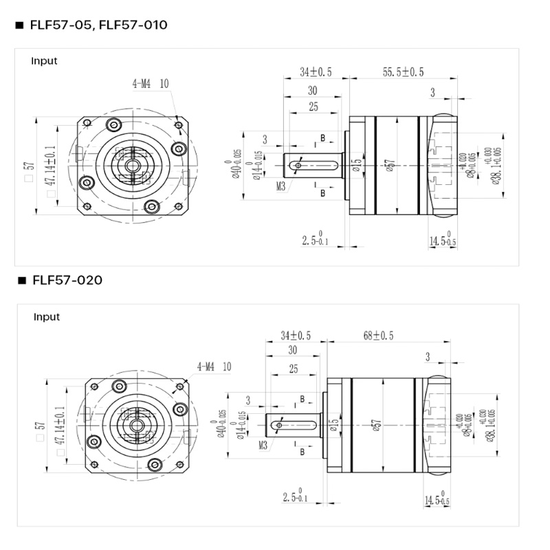 FLF57-05 Nema 23 Planetary Gea - Nema23 Stepper recension och pris