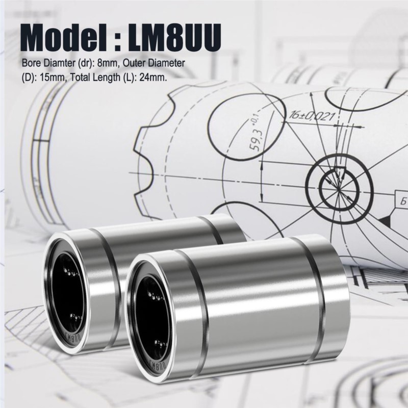 4/10PCS LM8UU LM10UU LM16UU LM - Lm8Uu Bearing recension och pris
