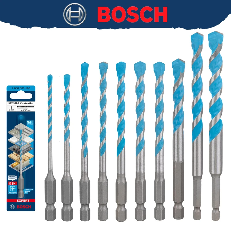 BOSCH EXPERT HEX-9 Multi Const - Drill Bit Set recension och pris
