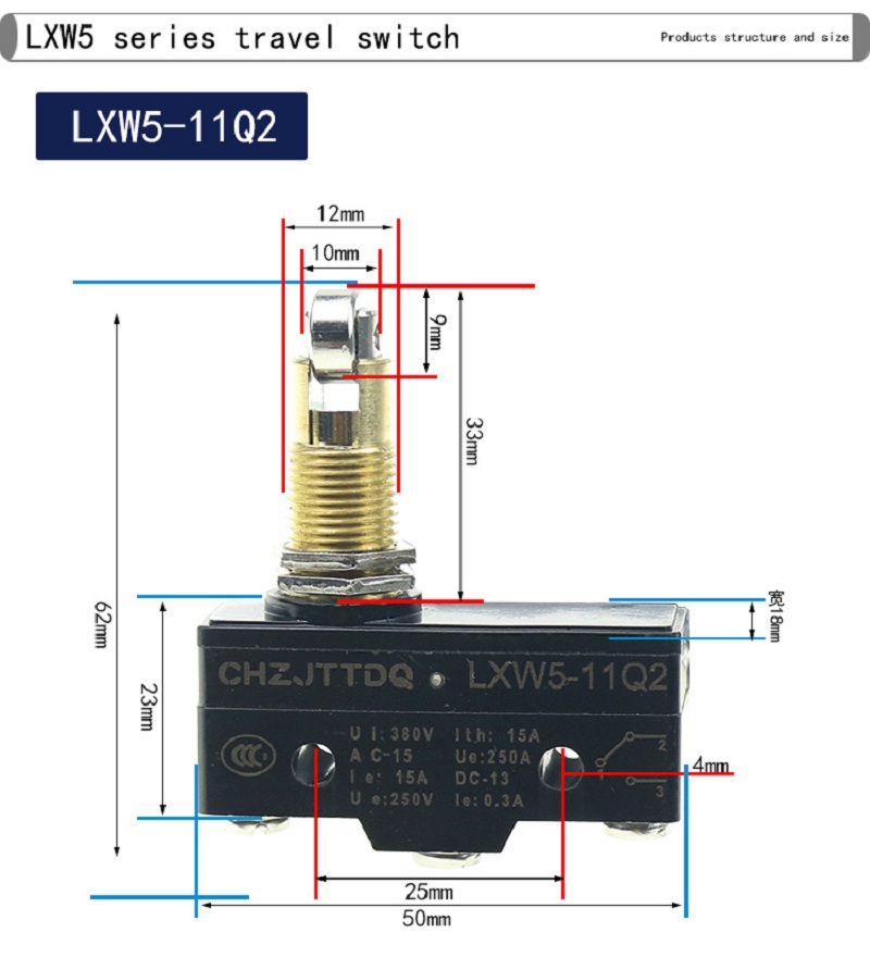 CHZJTTDQ Travel Switch Limit S - Limit Switch recension och pris