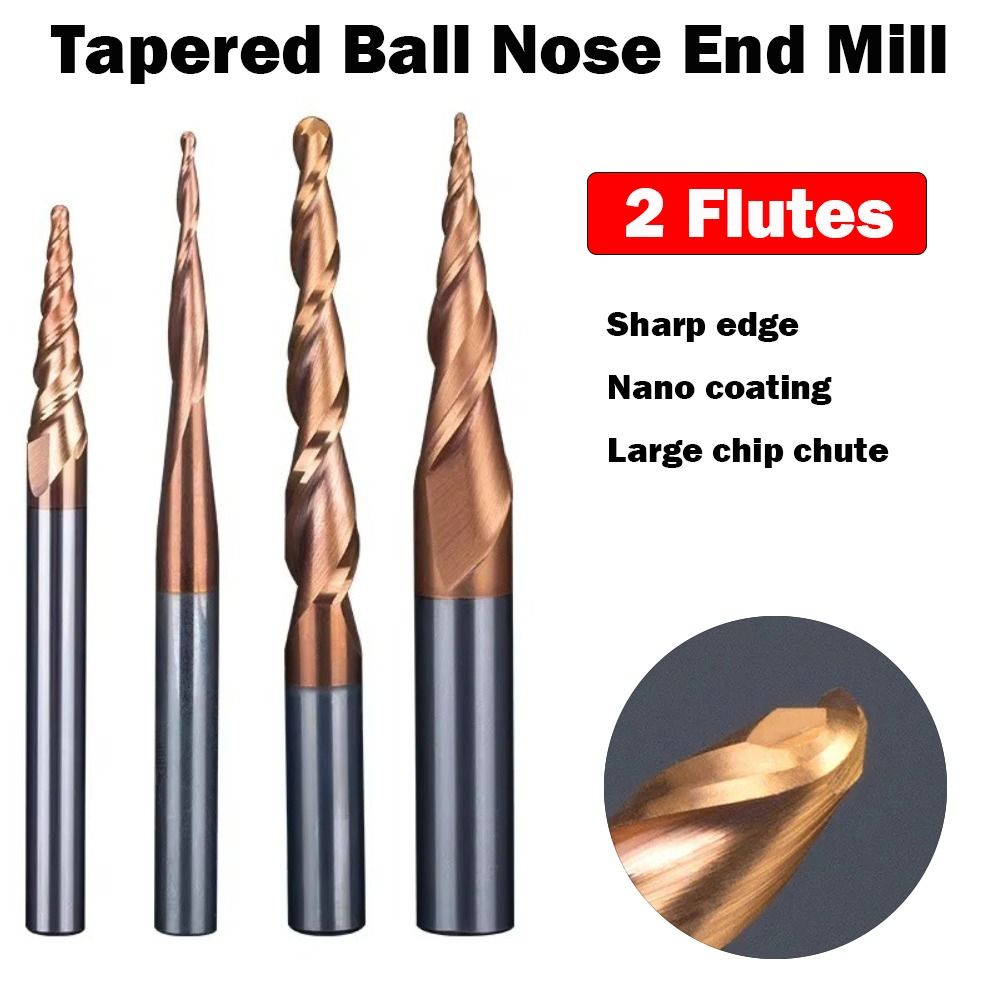 HRC55 Solid Carbide Ball Nose  - End Mill Set recension och pris
