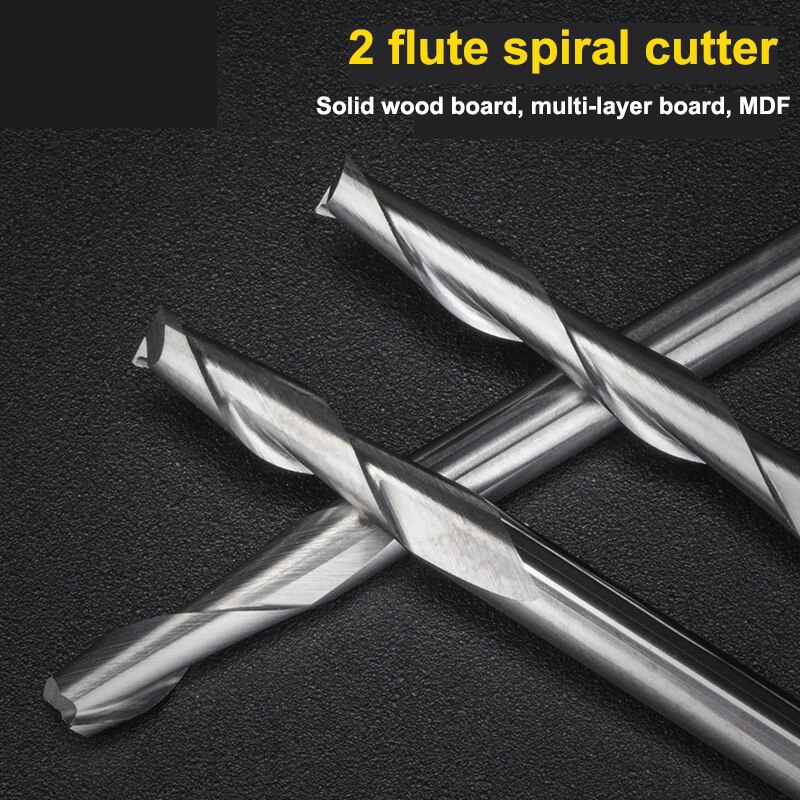 10pcs 3.175 1/8 Shank 2 Flutes - End Mill Set recension och pris
