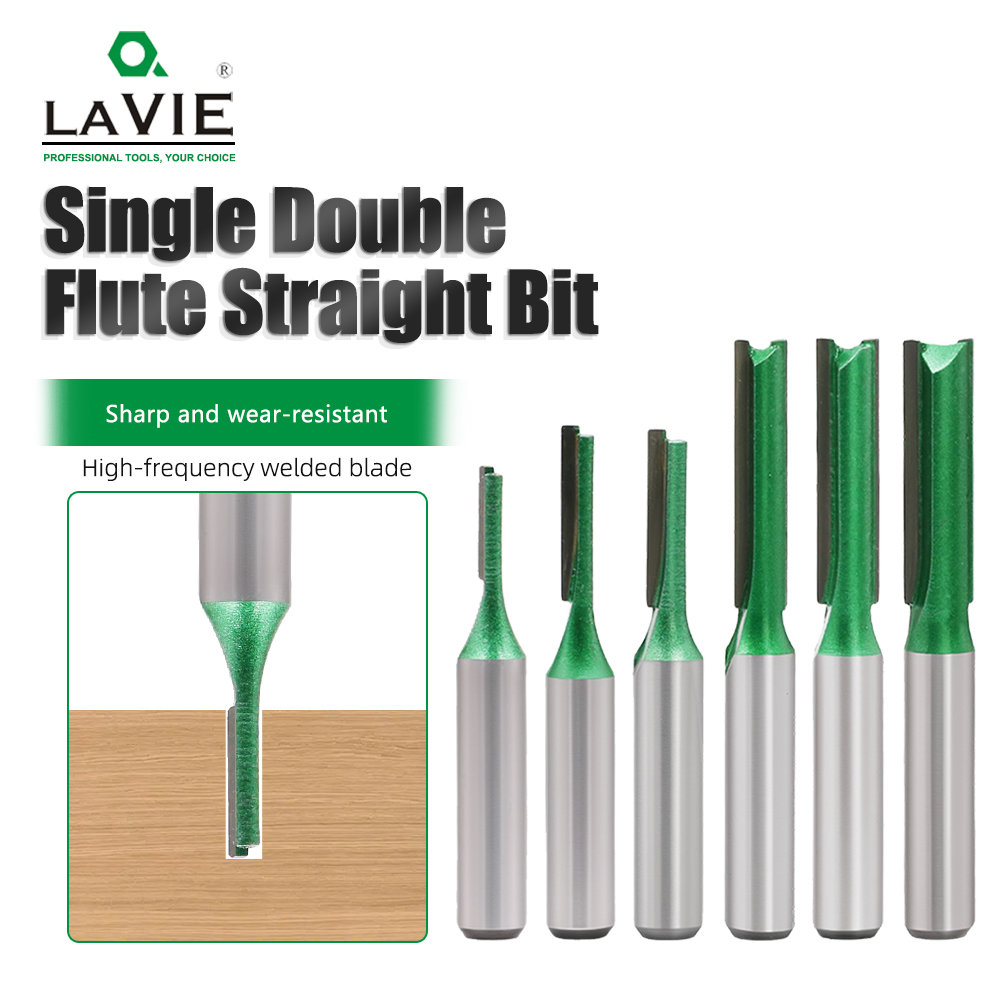 LAVIE 8mm Shank 6Pcs Slotting  - End Mill Set recension och pris
