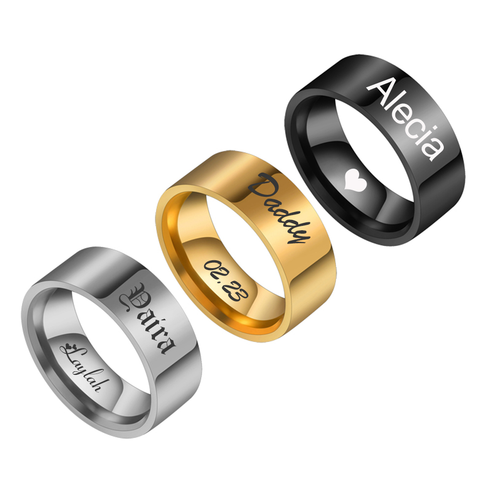 Personalized Engraved Name Dat - Coupling 8Mm recension och pris