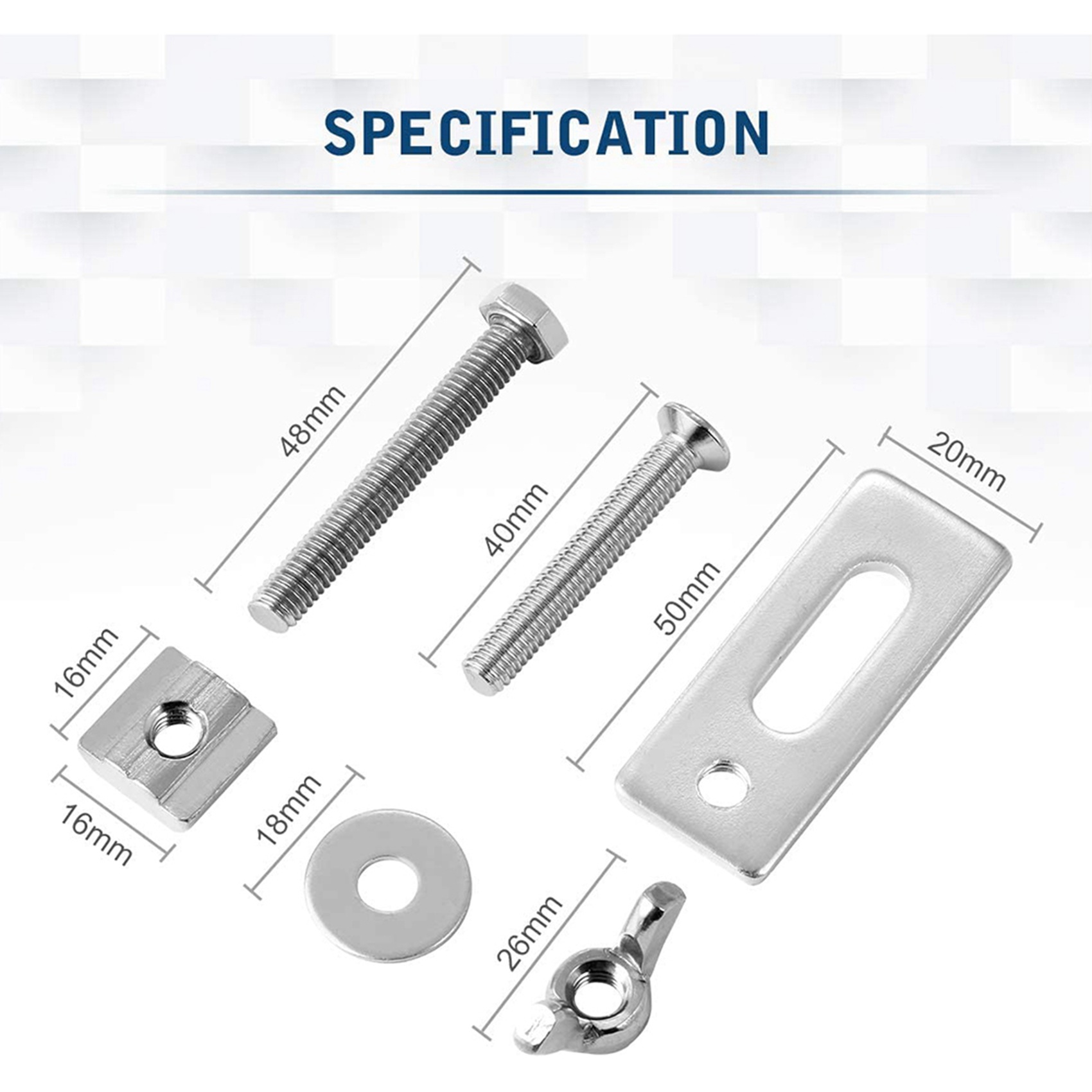 B62B-8 Pack T-Track Clamp,Mini - 3018 Cnc recension och pris