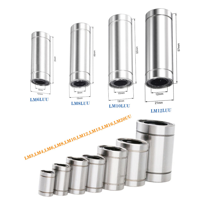 4/10pc LM6UU LM8UU LM10UU LM8L - Lm8Uu Bearing recension och pris