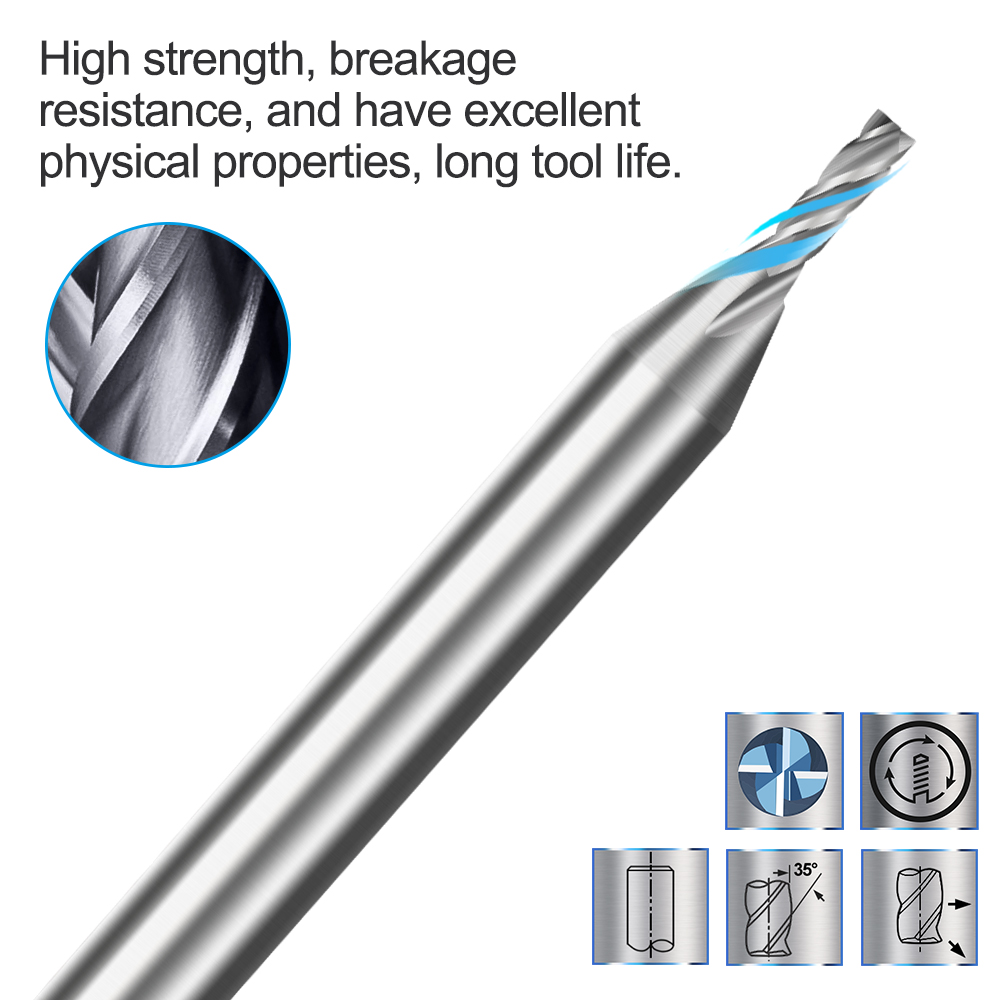1pc Diameter Frez 2mm Endmill  - End Mill Set recension och pris