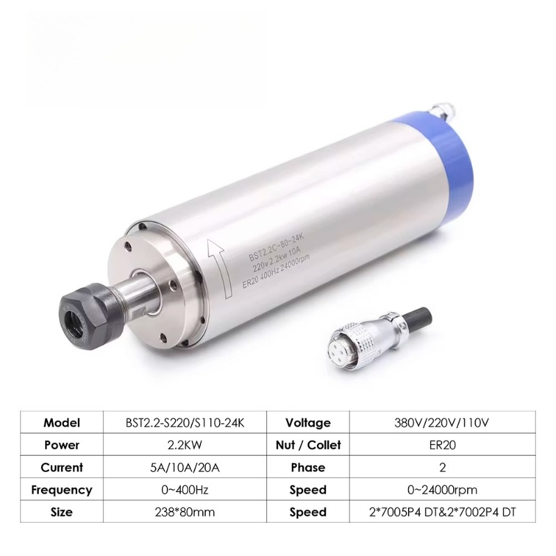 2.2KW ER20 Water Cooled Spindl - Water Cooled Spindle recension och pris