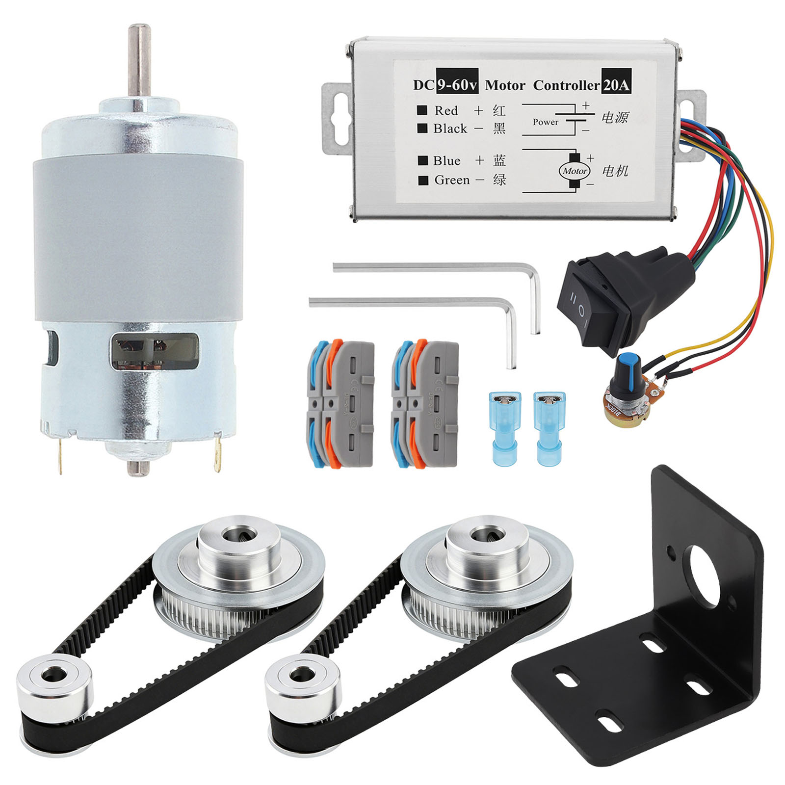 12V-24V  775 DC Electric Motor - Gt2 Pulley recension och pris