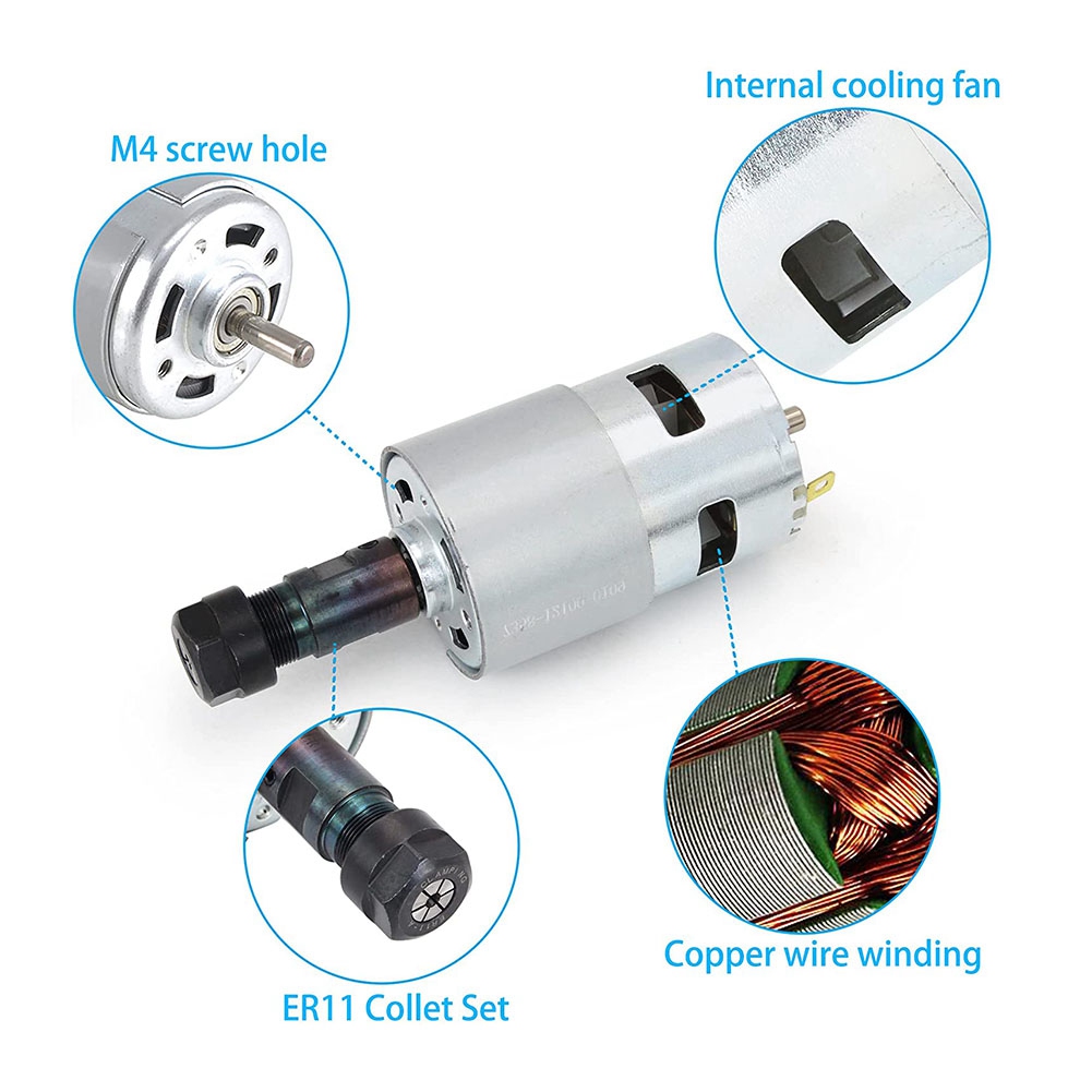 Multifunction DC Motor CNC 775 - 3018 Cnc recension och pris