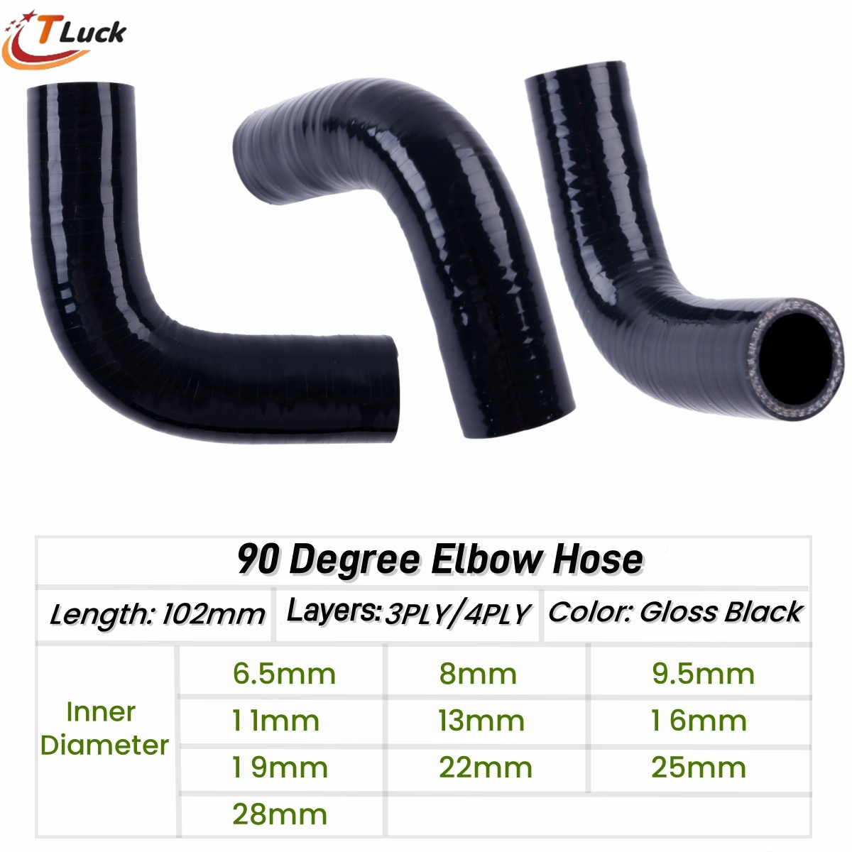 90 Degree Elbow Hose 90° Bend  - Coupling 8Mm recension och pris